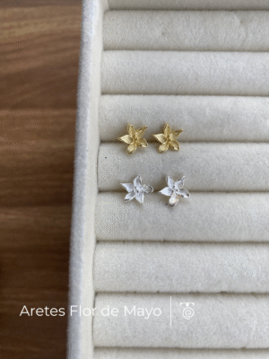 Aretes Flor de Mayo (Disponibles en plata)