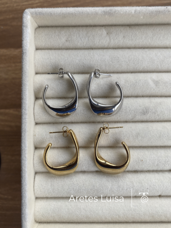 Aretes Luisa (Disponibles en dorado)