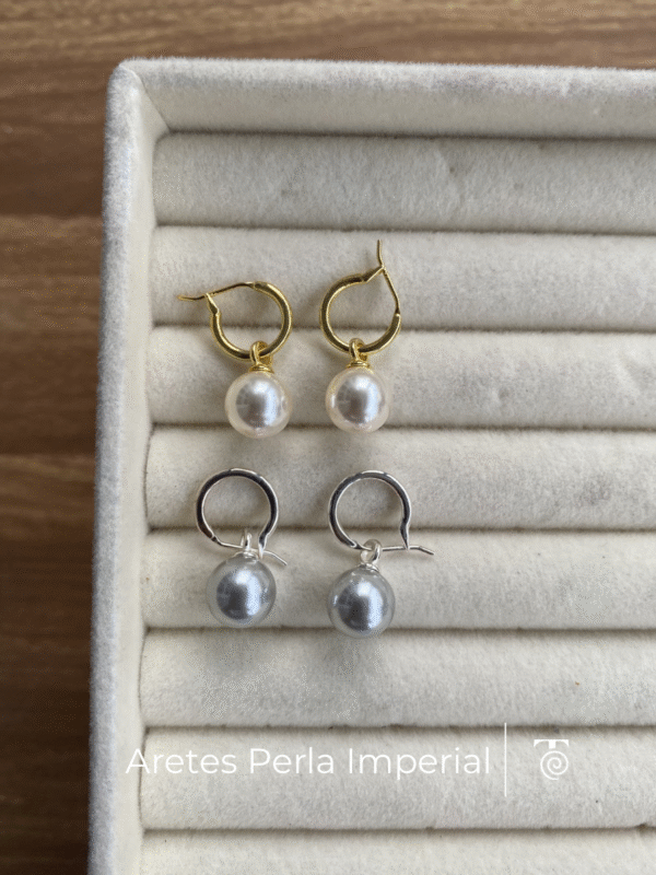 Aretes Perla Imperial
